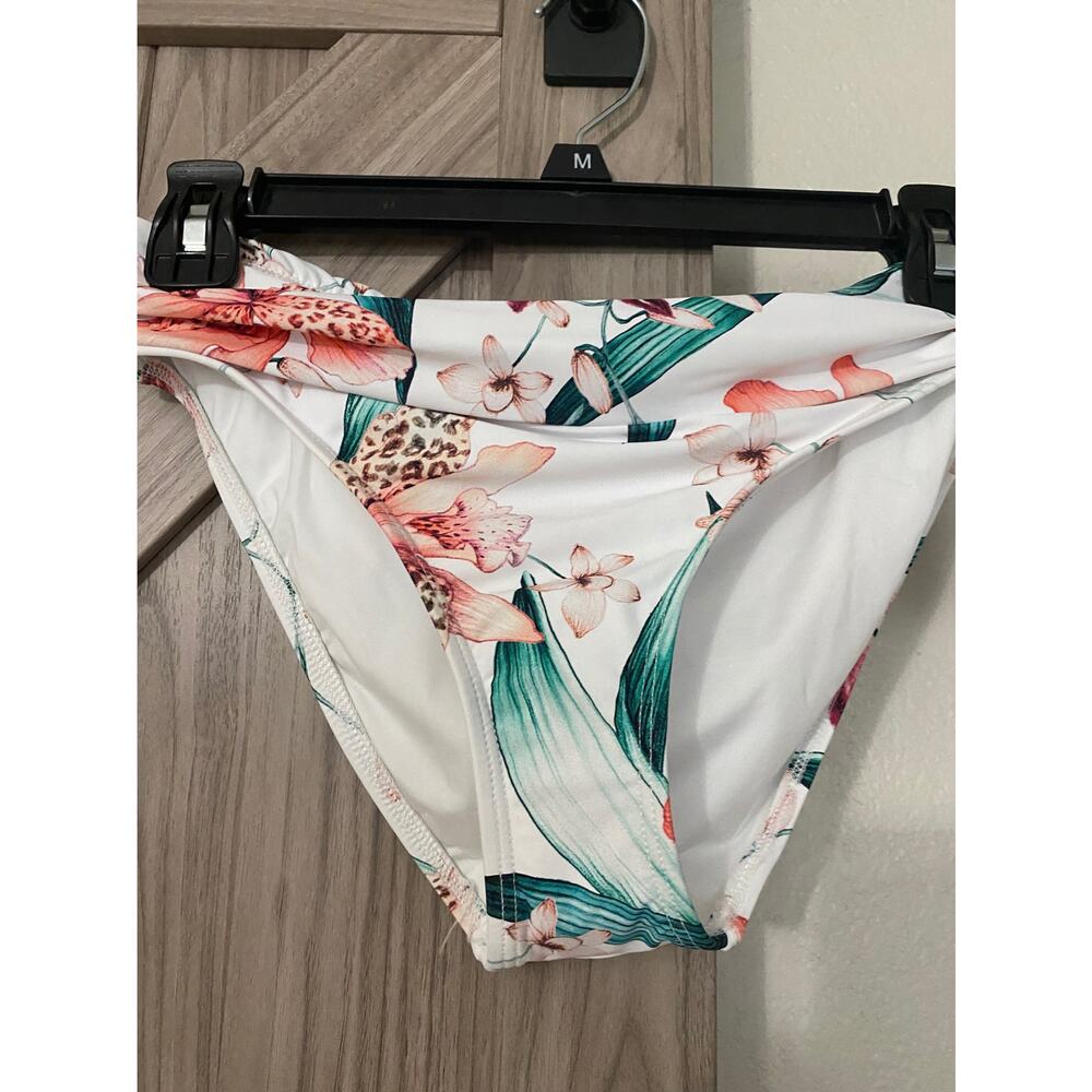 NWT LaBlanca Size 4 floral shirred band hipster bottom